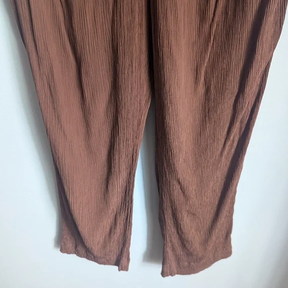 EVERLANE Brown The Naia Minimalist Casual Ripple Pull On Pant Extra-Small - Picture 6 of 15
